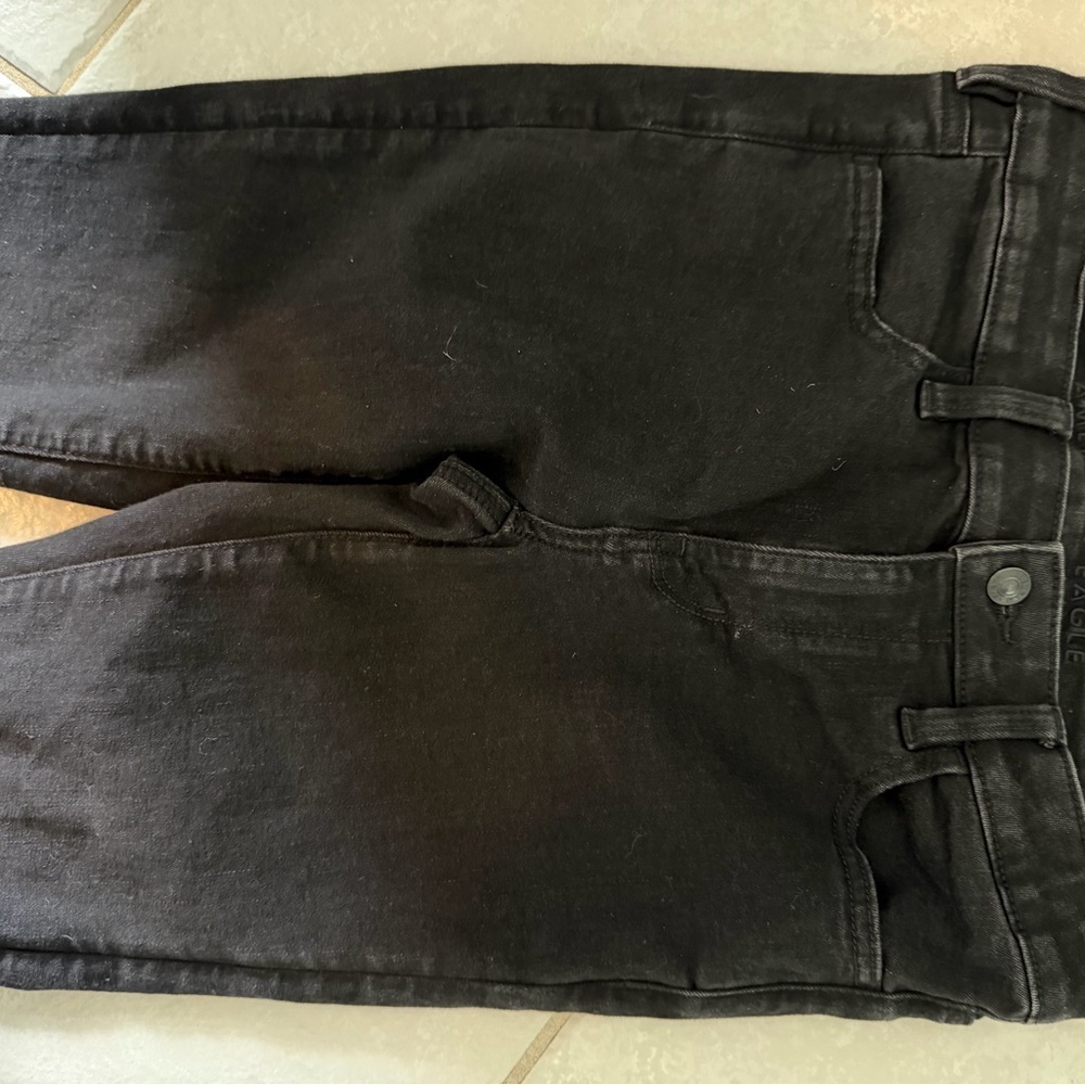 Y32 Classiccore Normcore Minimalist American Eagle Outfitters black Sz6 Jegging - Picture 4 of 8